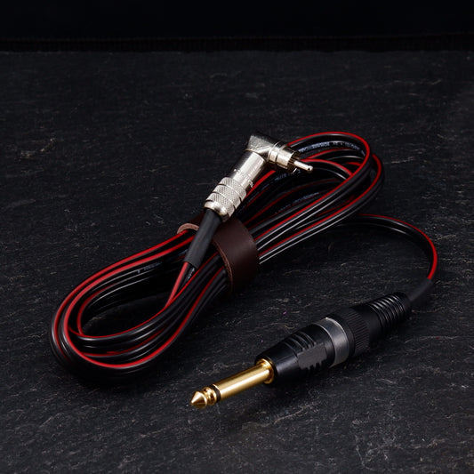 RCA CABLE Angled Heavy duty Black (with red)