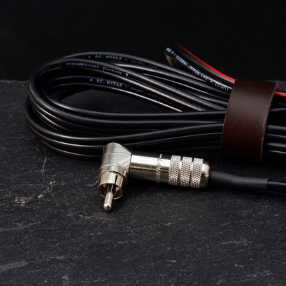 RCA CABLE Angled Heavy duty Black (with red)