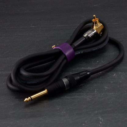 RCA CABLE Angled Heavy duty Black
