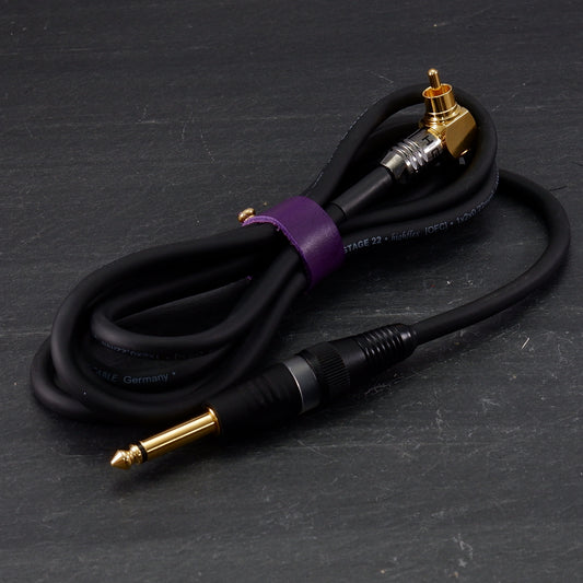 RCA CABLE Angled Heavy duty Black