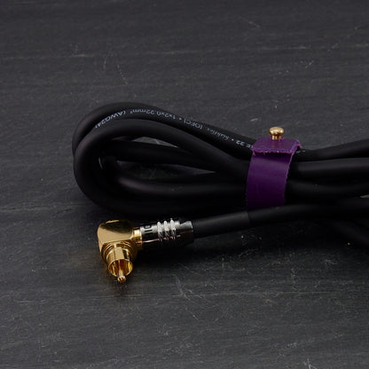 RCA CABLE Angled Heavy duty Black