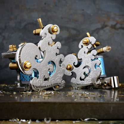 Guy Le WAVE Liner and Shader PAIR - Nickel x Gold ENGRAVED