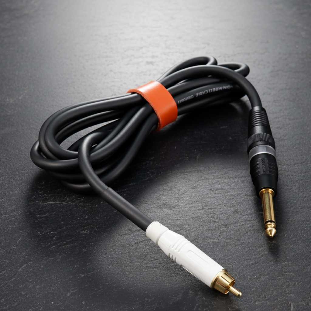 RCA CABLE Straight Heavy duty Black and White