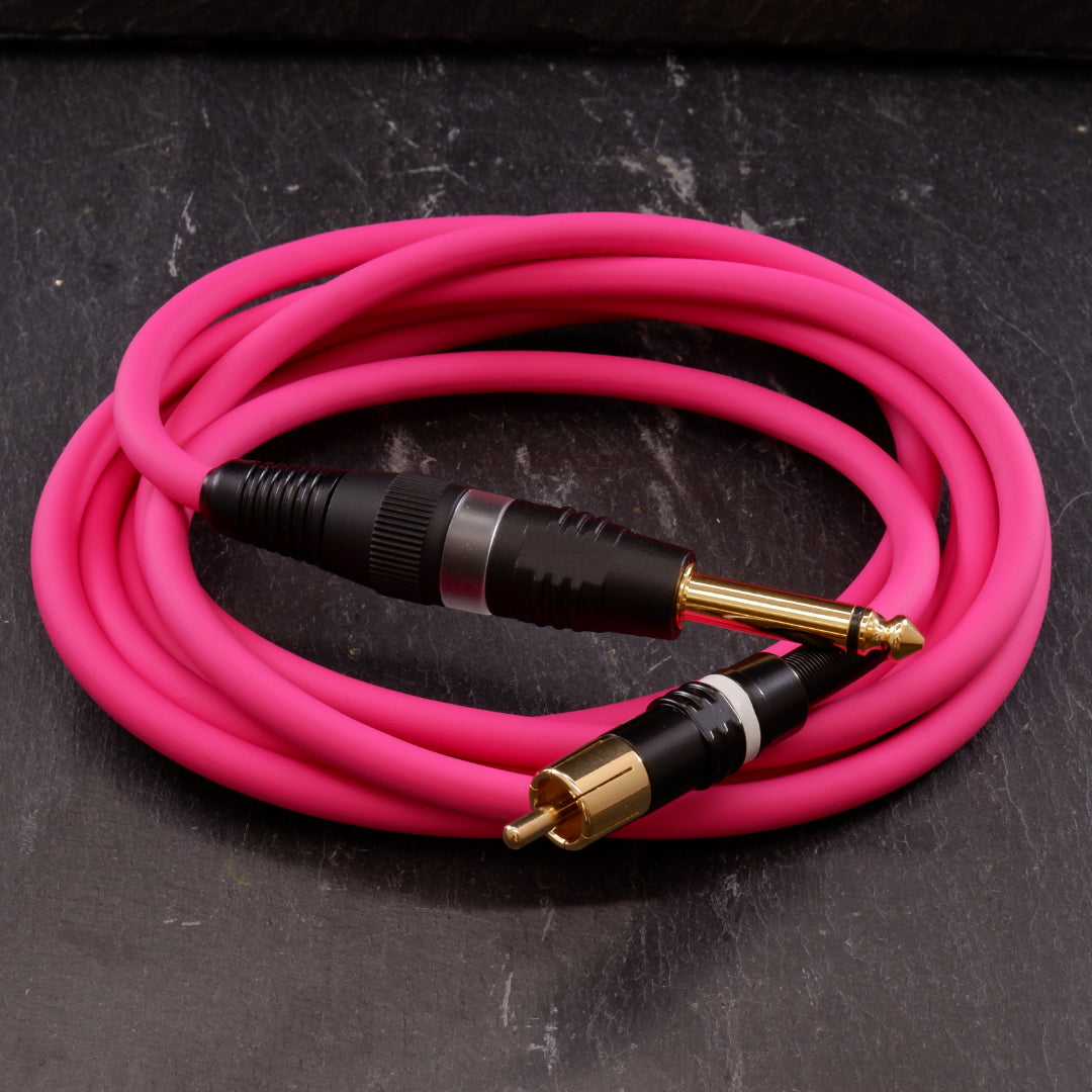 RCA CABLE Straight Heavy duty Pink