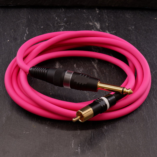 RCA CABLE Straight Heavy duty Pink